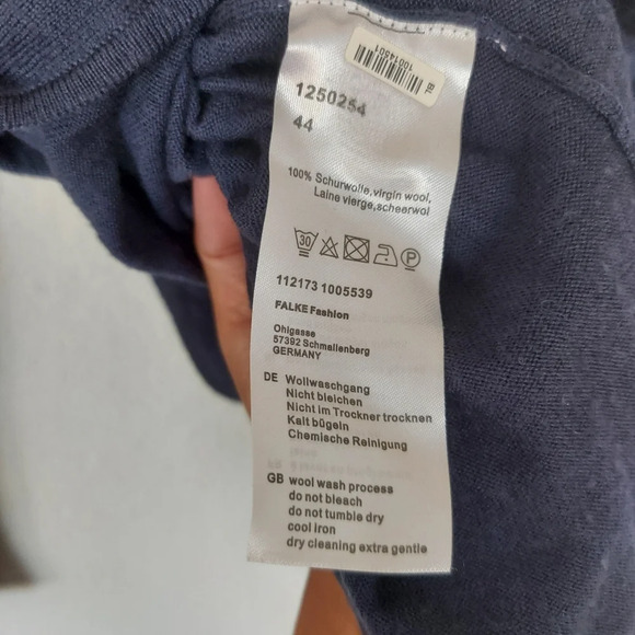 FALKE Supersoft Virgin Wool Sweater Size EU 44 US XL/XXL - Picture 5 of 9
